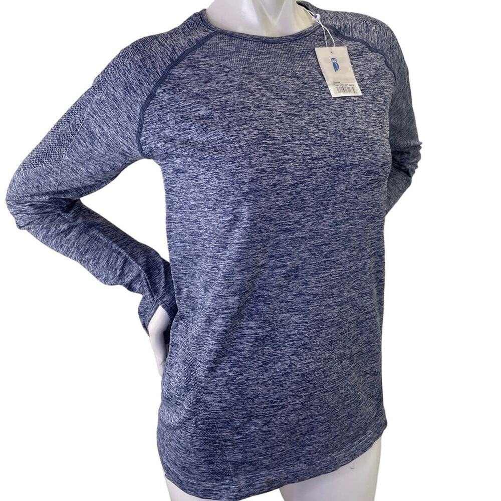 Sport Haley Womens LS NWT Blue Fallon Crewneck Golf Athletic Outdoor Top Size M